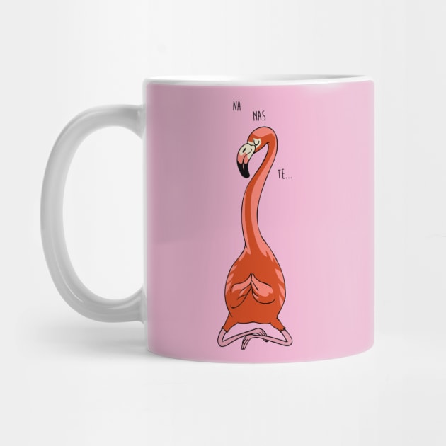 NAMASTE Flamingo by huebucket